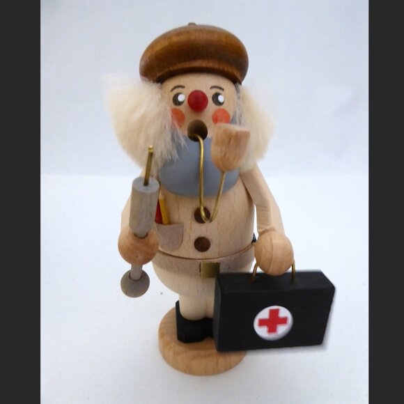 NEW 5” KADEN & STRACO ERZGEBIRGISCHE GERMAN DOCTOR WOOD INCENSE SMOKER - Picture 2 of 13